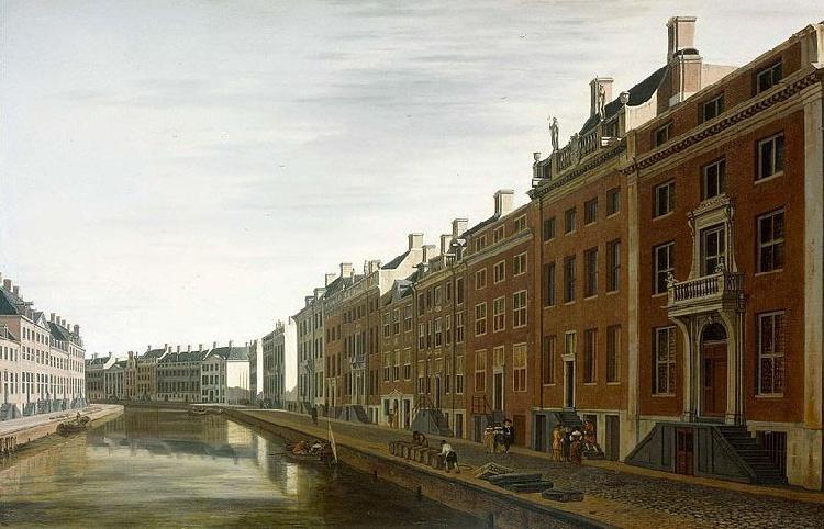 BERCKHEYDE, Gerrit Adriaensz. The Bend in the Herengracht near the Nieuwe Spiegelstraat in Amsterdam oil painting picture
